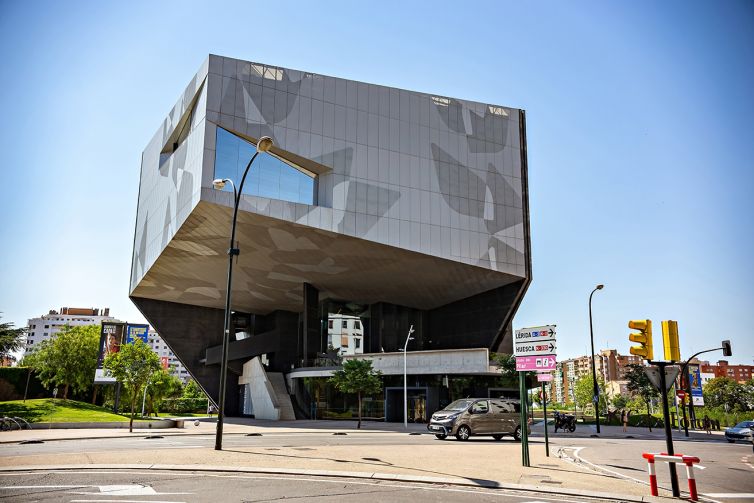Zaragoza,,Spain,-,July,2019:,Caixaforum,Zaragoza,Outside,View,,Spain